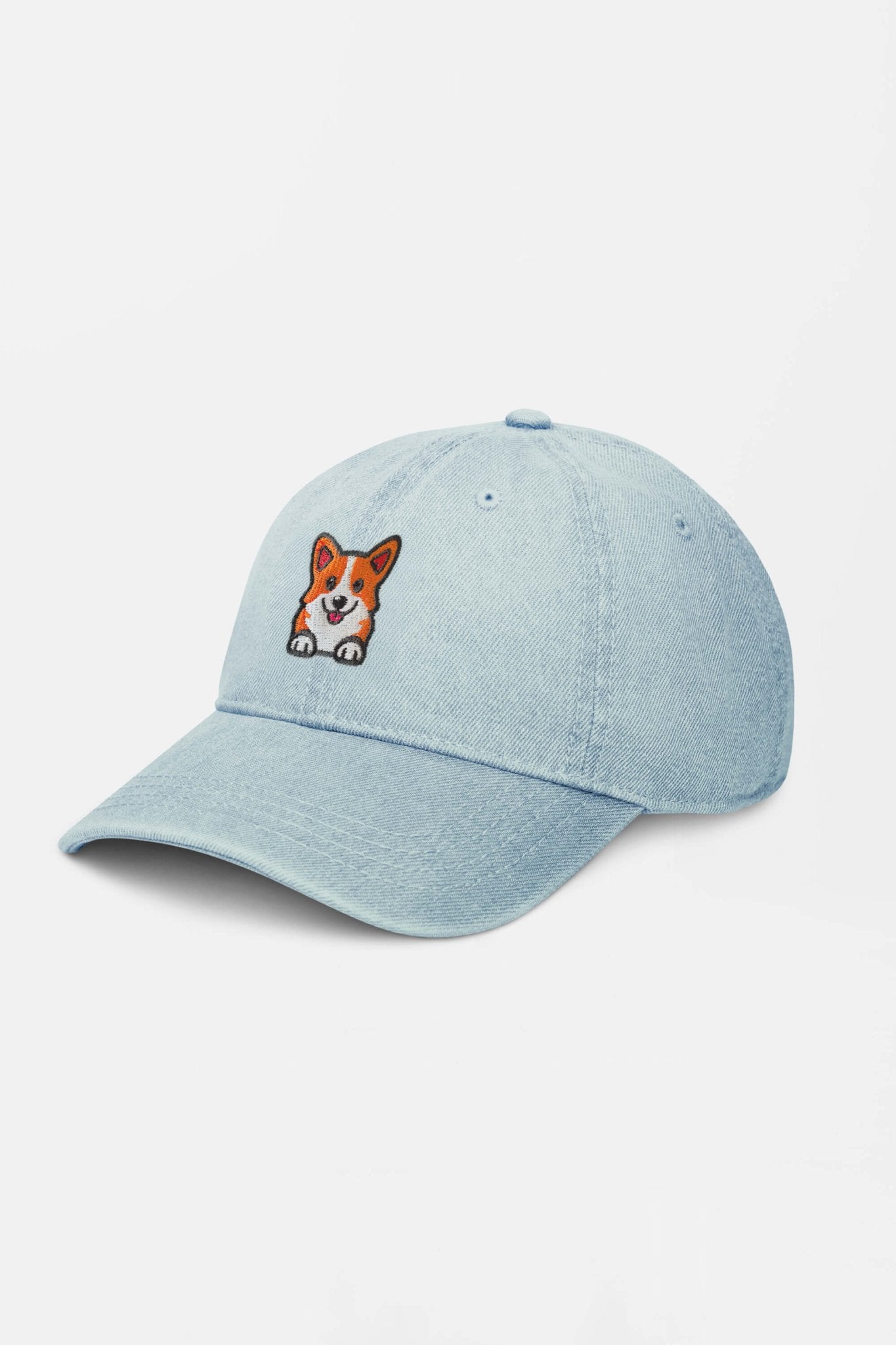 Premium Corgi Denim Cap - Dogloverclothing.com