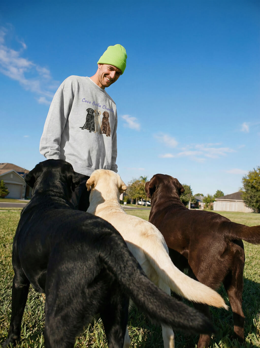Custom Dog Illustration Unisex Sweatshirt