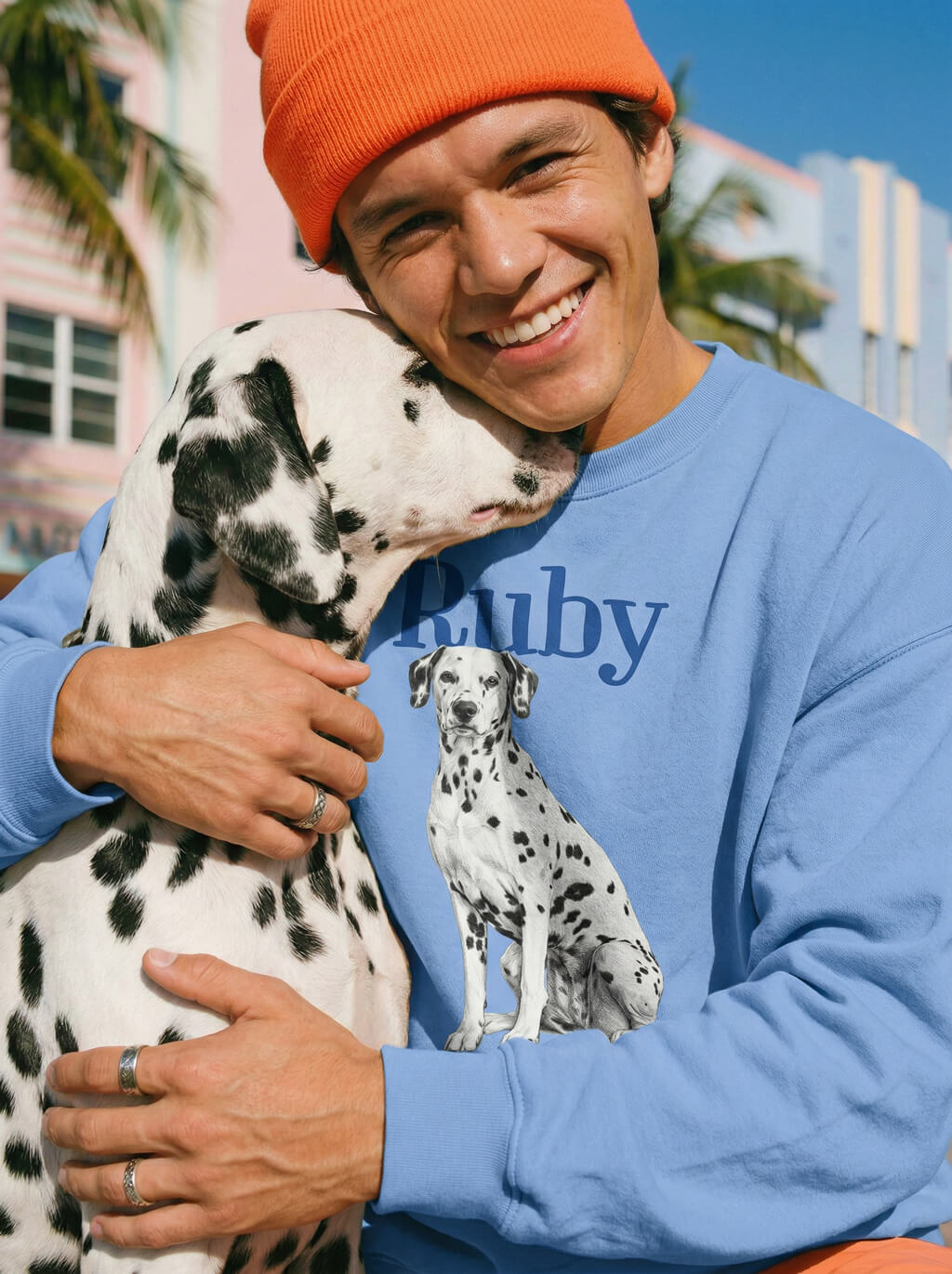 Custom Dog Sketch Unisex Sweatshirt