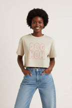 Oversized Dog Mom Crop Top