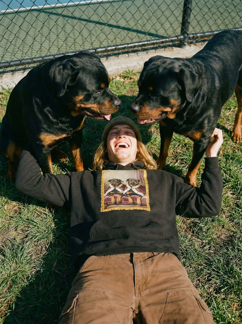 Custom Royal Dog Portrait Unisex Hoodie