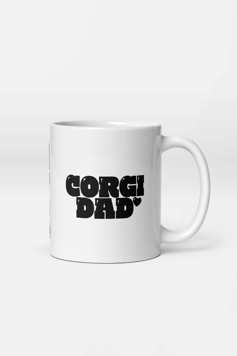 Corgi Dad Mug from WOOF on a plain background, front view