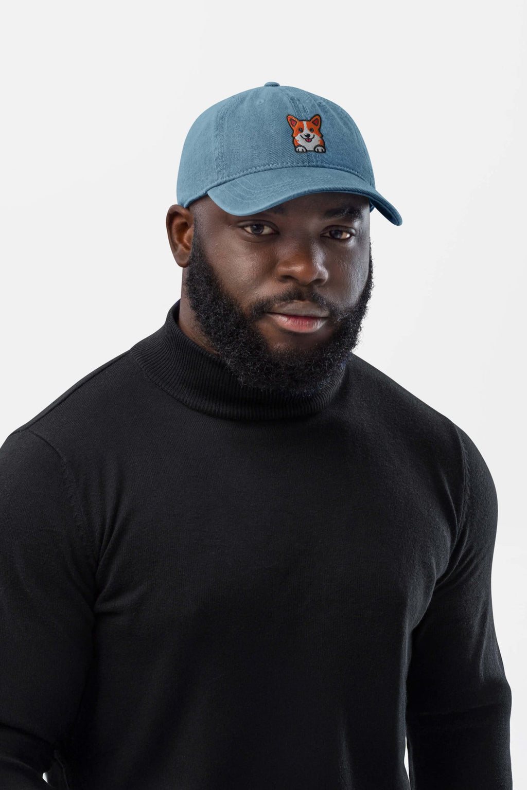 Premium Corgi Denim Cap.