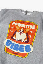 Pawsitive Vibes Corgi Premium Sweatshirt - Dogloverclothing.com