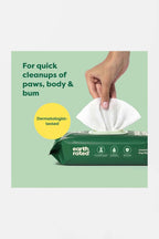 Hypoallergenic Earth Rated Pet Wipes, 100 Count.