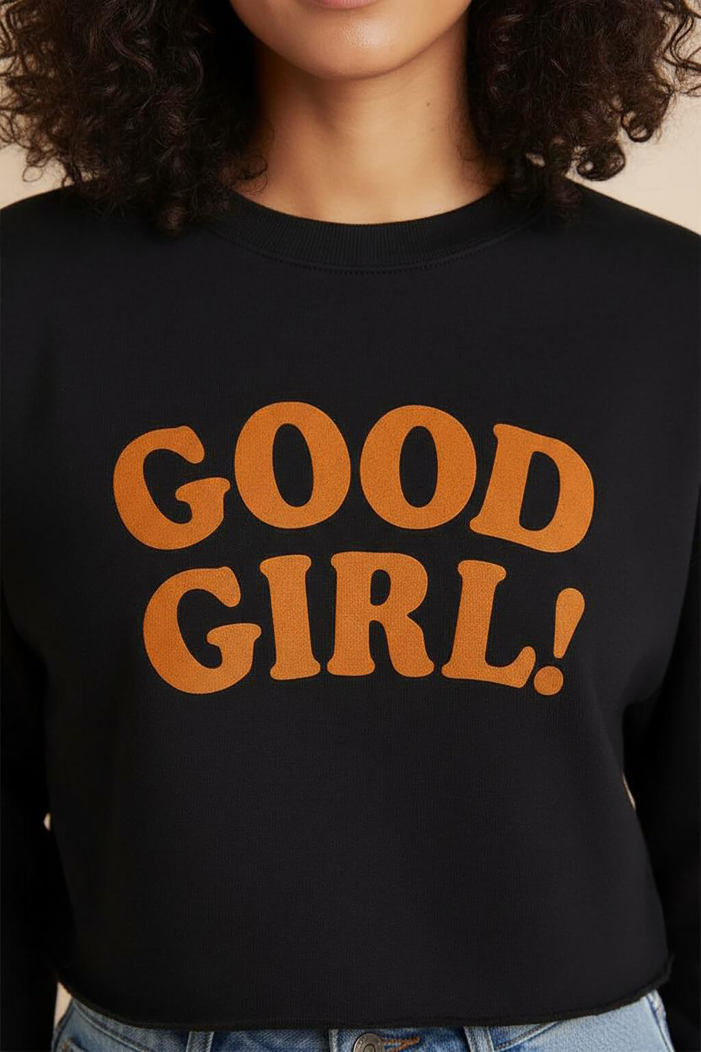 Good Girl Premium Crop Sweatshirt