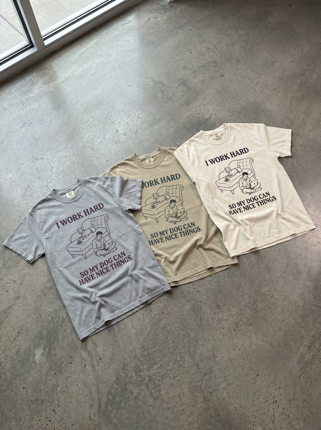 I work hard Heavyweight T-Shirt