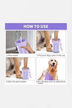 Easy Paw-Cleaner for Dogs, incl. Brush & 3 Soft Towels.