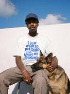 I Just Want To Pet Dogs Heavyweight T-Shirt