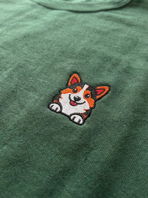 Premium Tricolor Corgi Patch Sweatshirt
