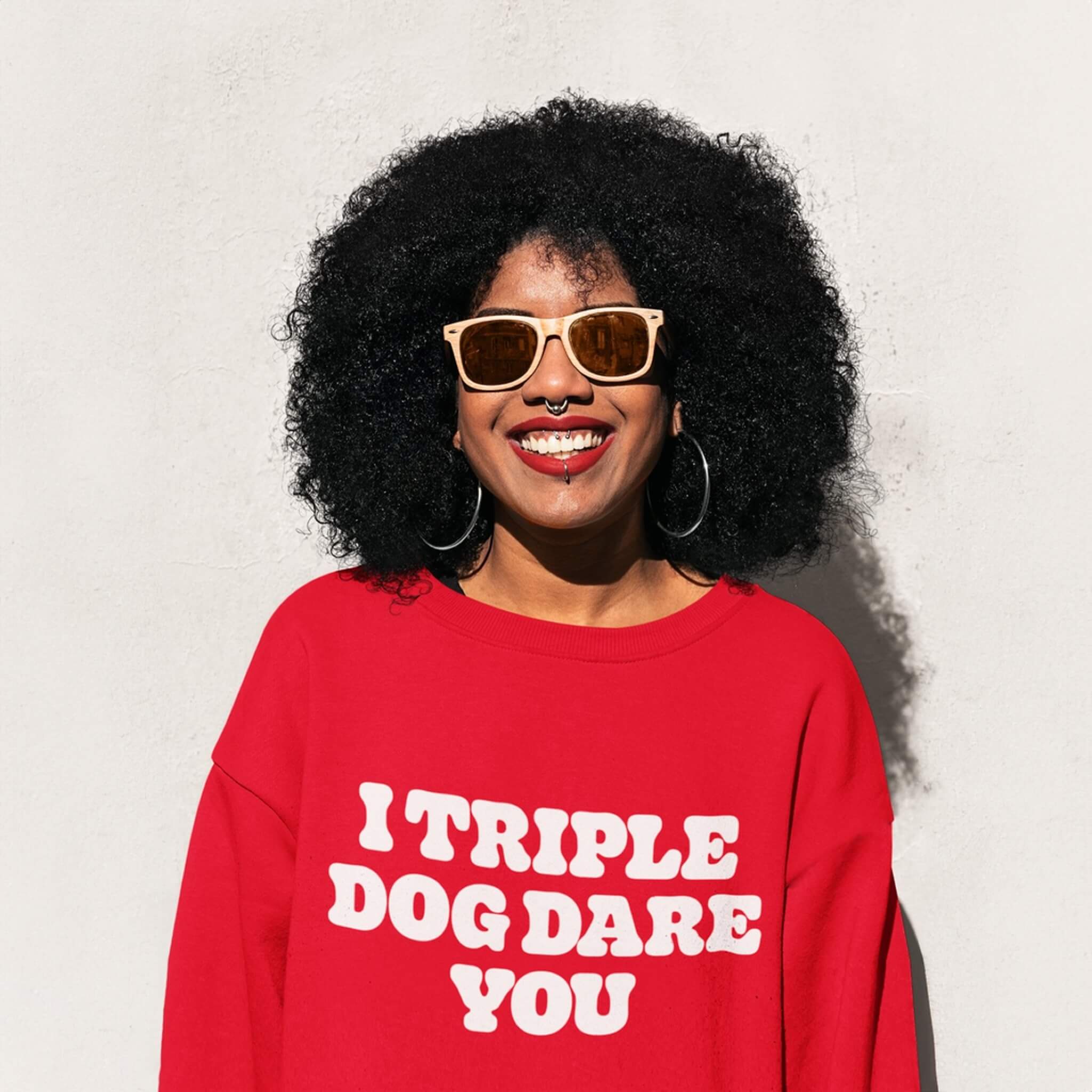 I Triple Dog Dare You Unisex Sweatshirt - Dogloverclothing.com