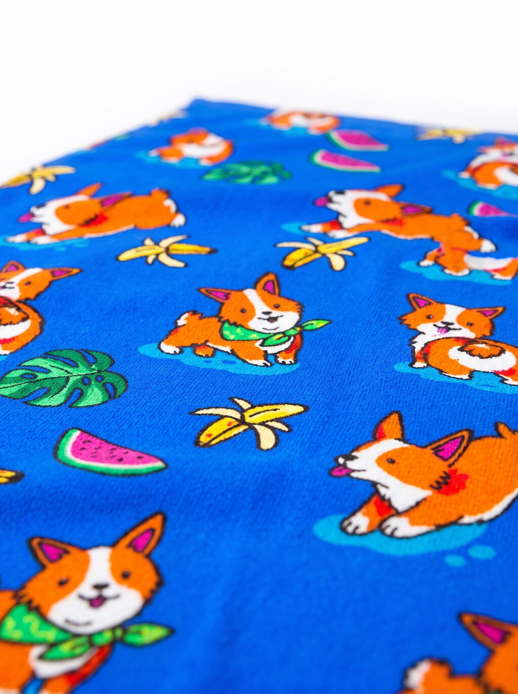 Tropical Corgi Beach Party Towel 30x60 in