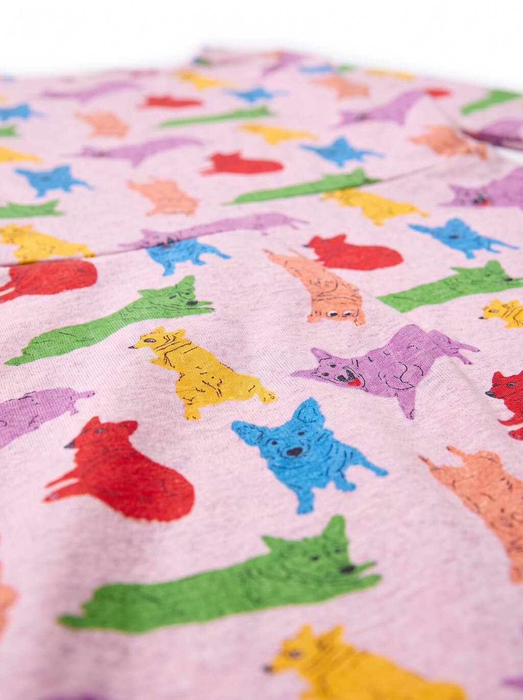 Corgi Confetti Long Sleeve Midi Dress