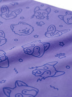 Fabric detail on the Lavender Dog Art Bandana from WOOF