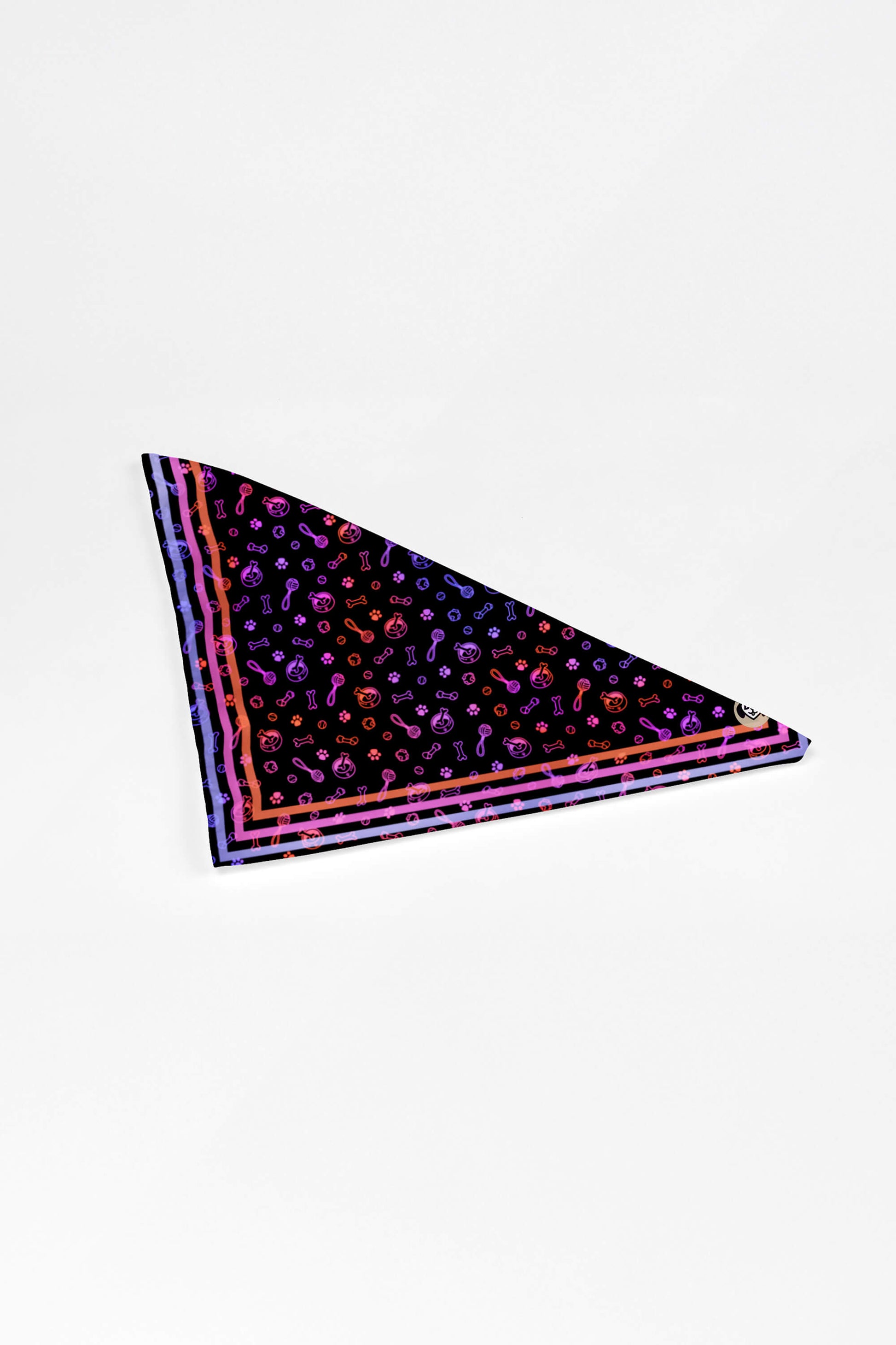 Playful Neon Pet Bandana - Dogloverclothing.com