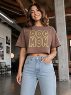 Oversized Dog Mom Crop Top