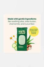 Hypoallergenic Earth Rated Pet Wipes, 100 Count.