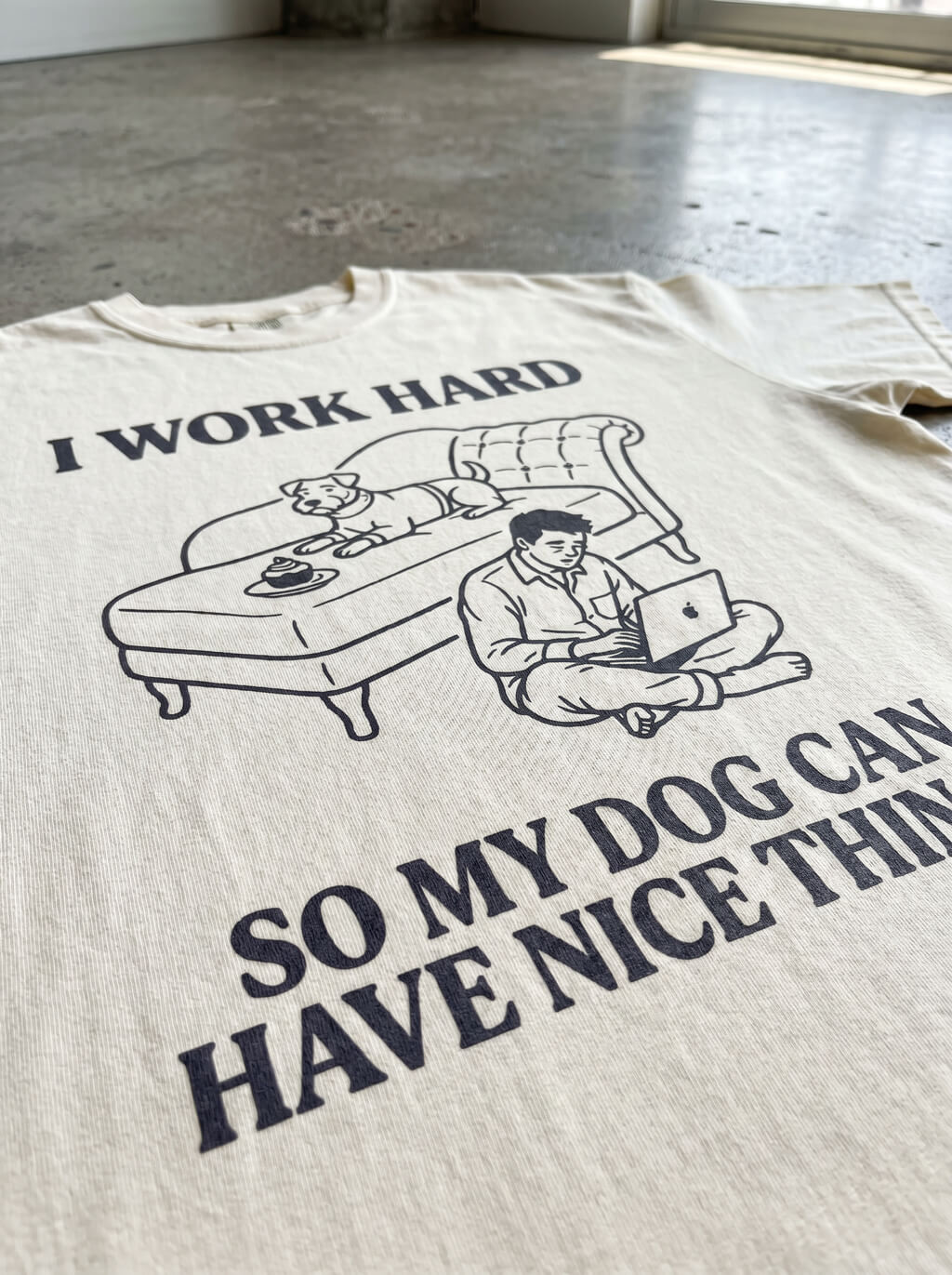 I work hard Heavyweight T-Shirt