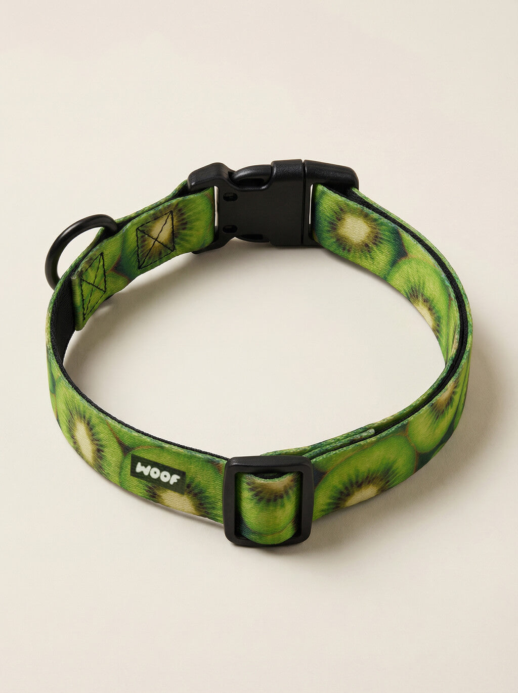 Kiwi Print Dog Collar & Leash Set