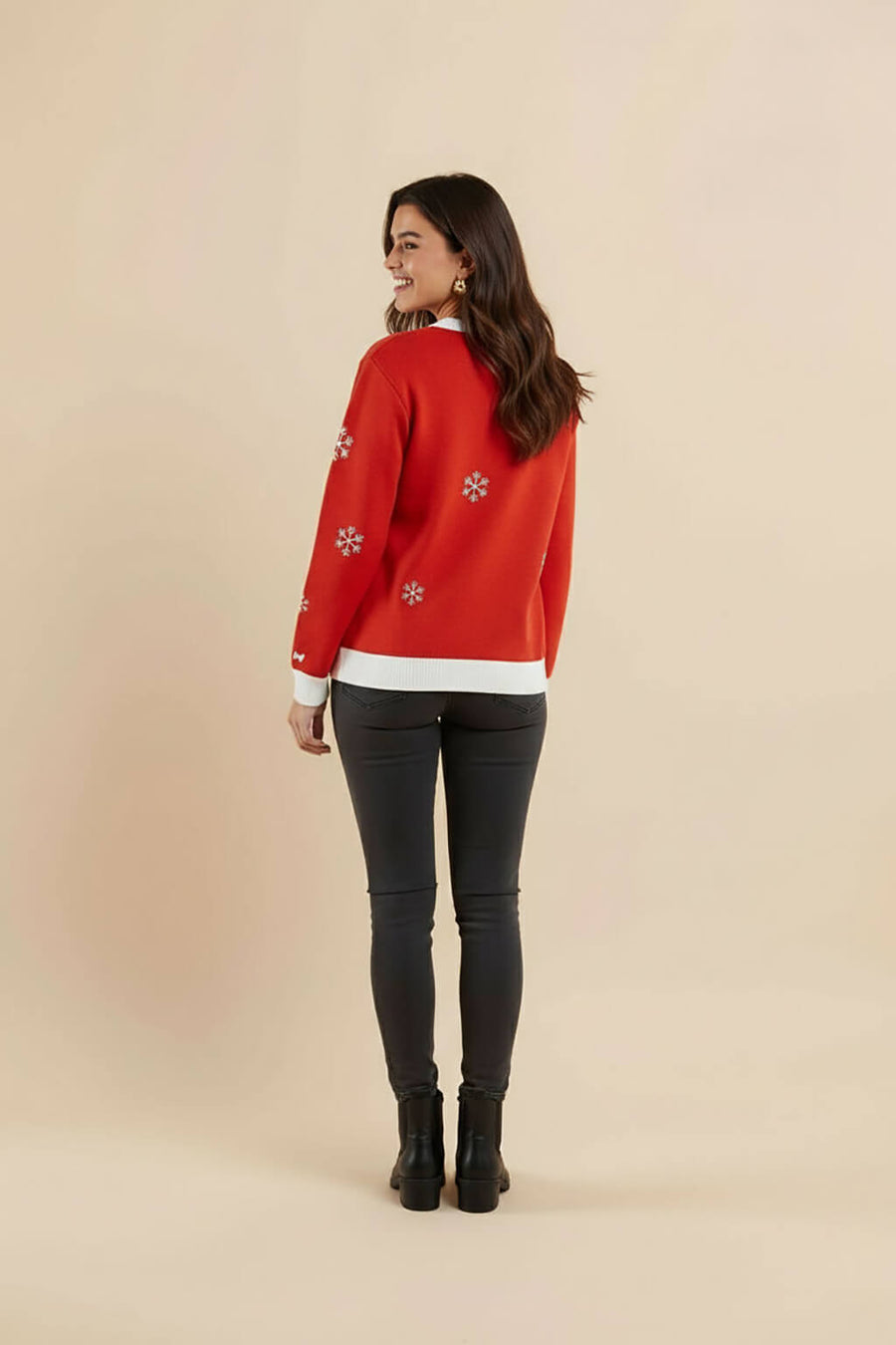 Back of the Golden Retriever Christmas sweater from WOOF