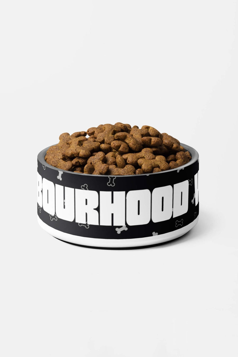 Front view of the Neighbourhood Watch dog bowl from WOOF