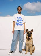 I Just Want To Pet Dogs Heavyweight T-Shirt