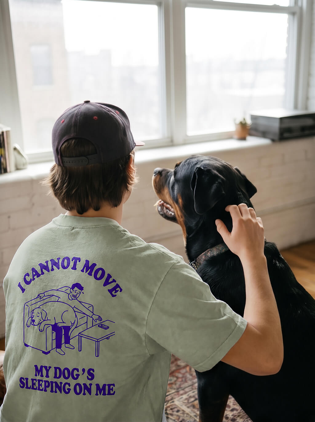 Sleeping Dog Unisex Heavyweight T-Shirt