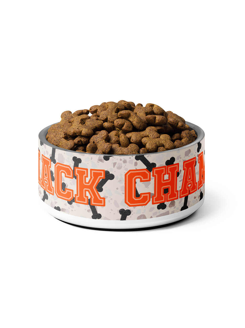 Snack Champ Dog Bowl from WOOF in the large size, front view