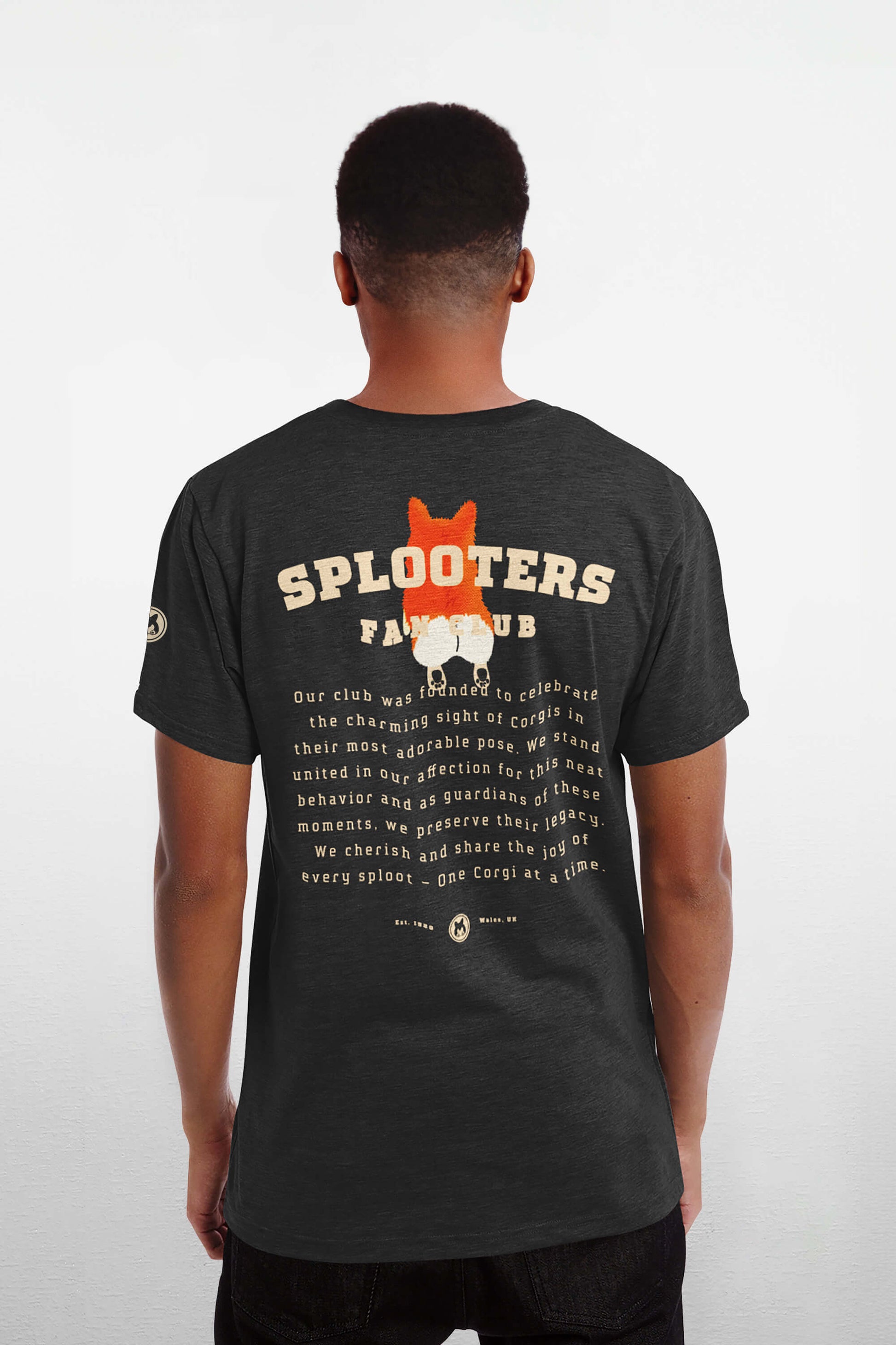 Official Splooting Corgi Fan Club Unisex T-Shirt - Dogloverclothing.com