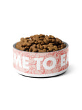 Time To Eat Dog Bowl from WOOF in the large size, front view