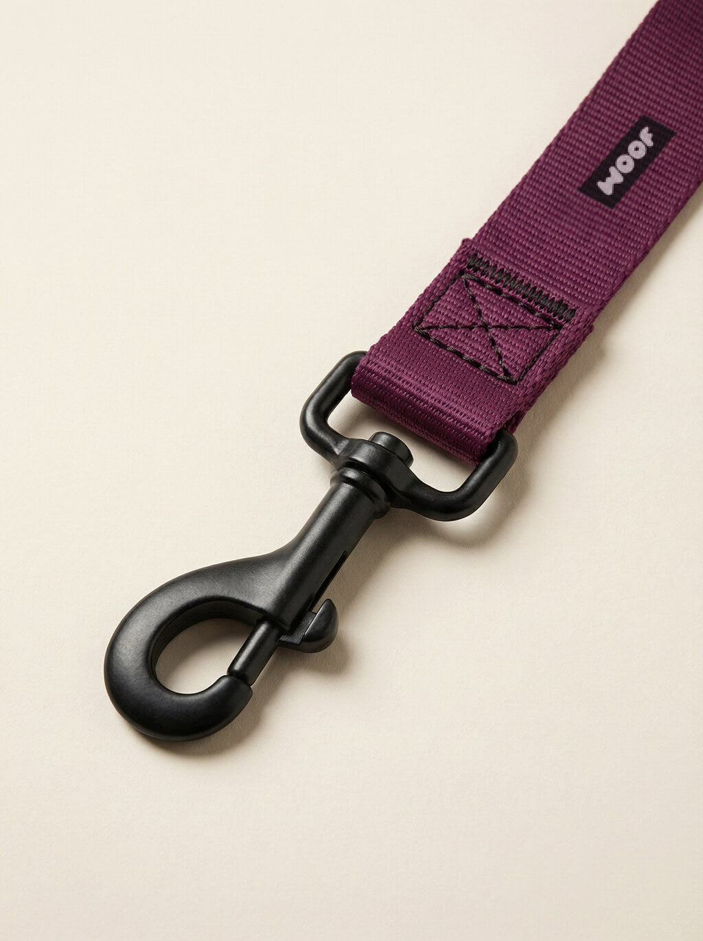 Burgundy Dog Collar & Leash Set