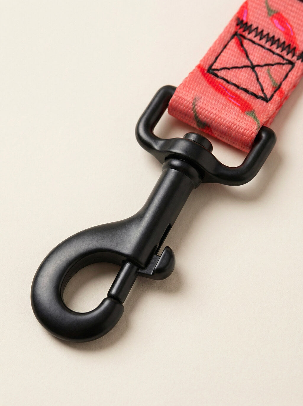 Chili Pattern Dog Collar & Leash Set