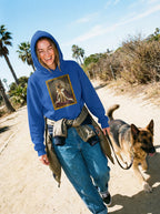 Custom Royal Dog Portrait Unisex Hoodie