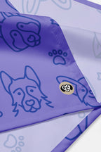 Lavender Dog Art Pet Bandana.
