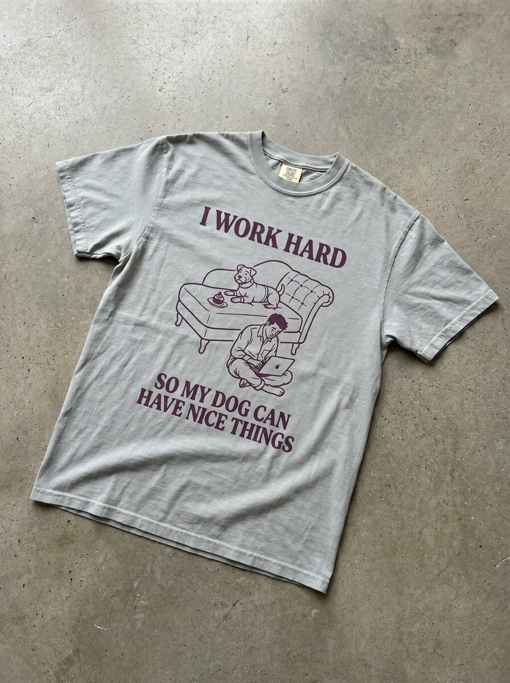 I work hard Heavyweight T-Shirt