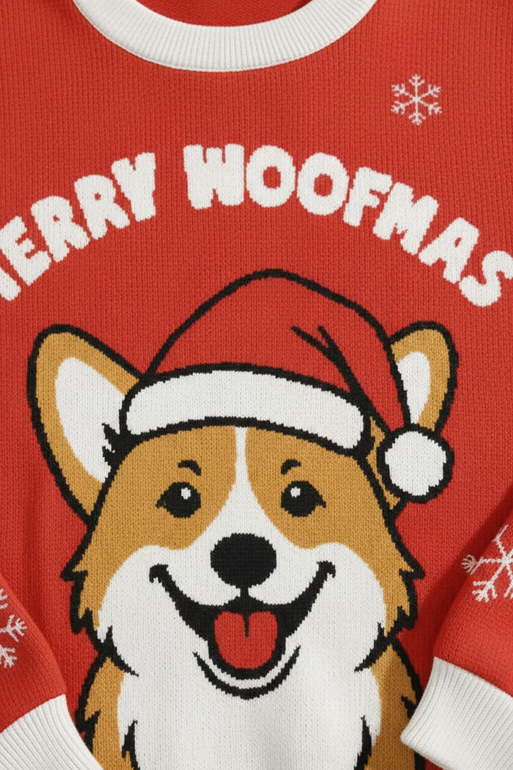 Festive Corgi Xmas Knitted Sweatshirt