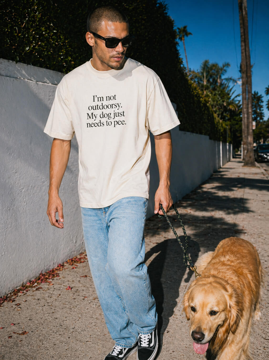 Funny Dog Heavyweight Unisex T-Shirt