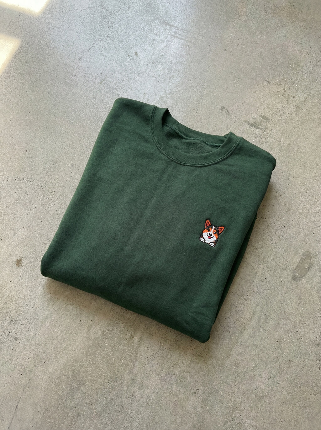 Premium Tricolor Corgi Patch Sweatshirt