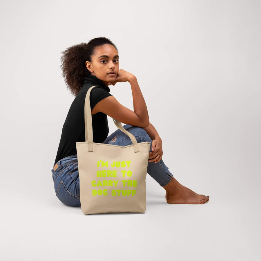 Dog Stuff Eco Tote Bag from WOOF seen from another angle