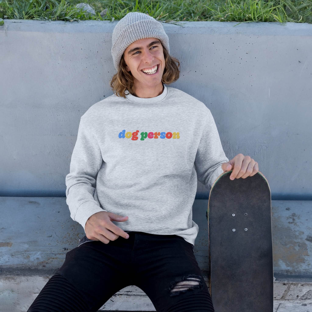 Dog Person Embroidered Unisex Sweatshirt - Dogloverclothing.com