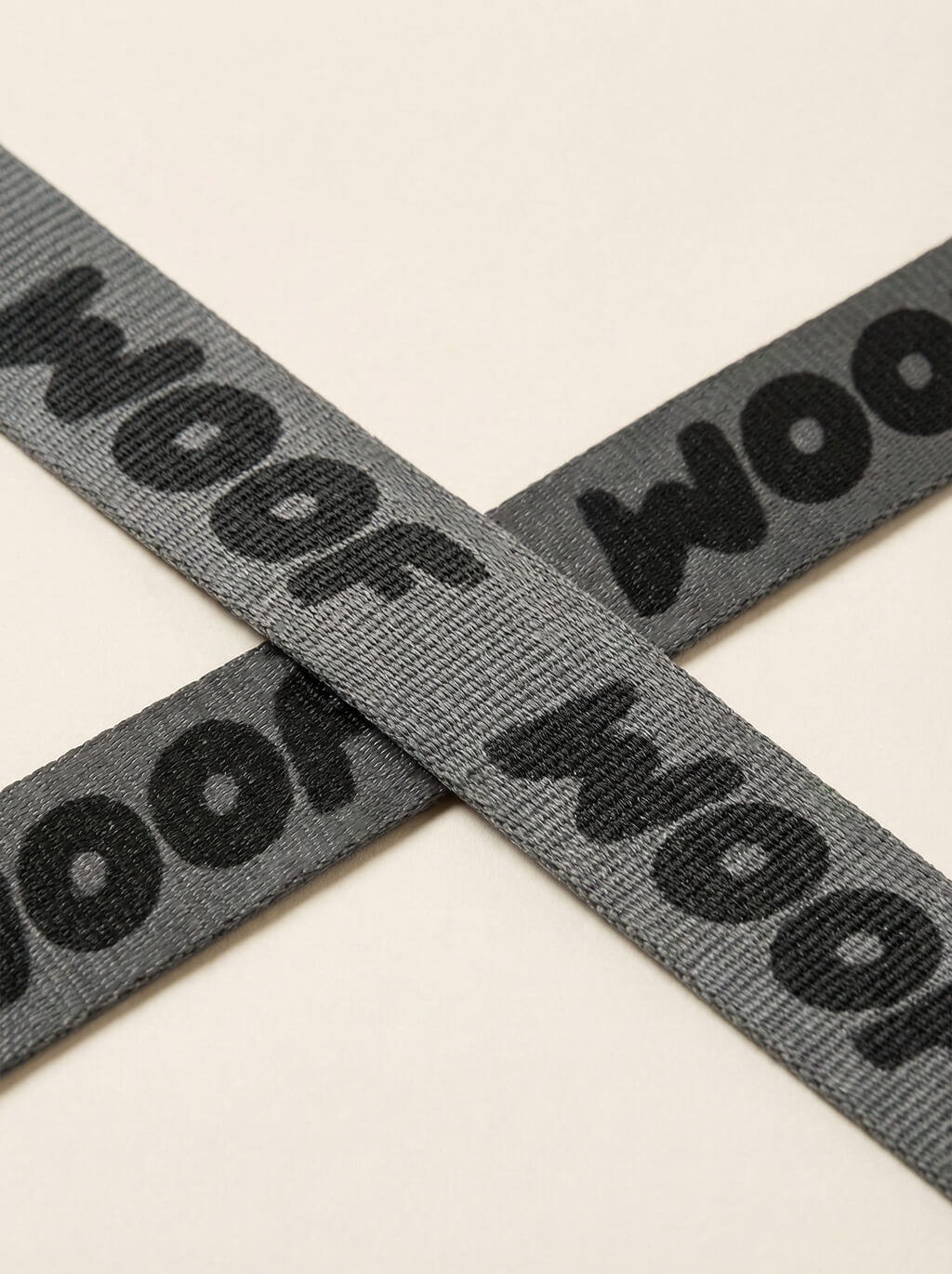 All Black WOOF Dog Collar & Leash Set