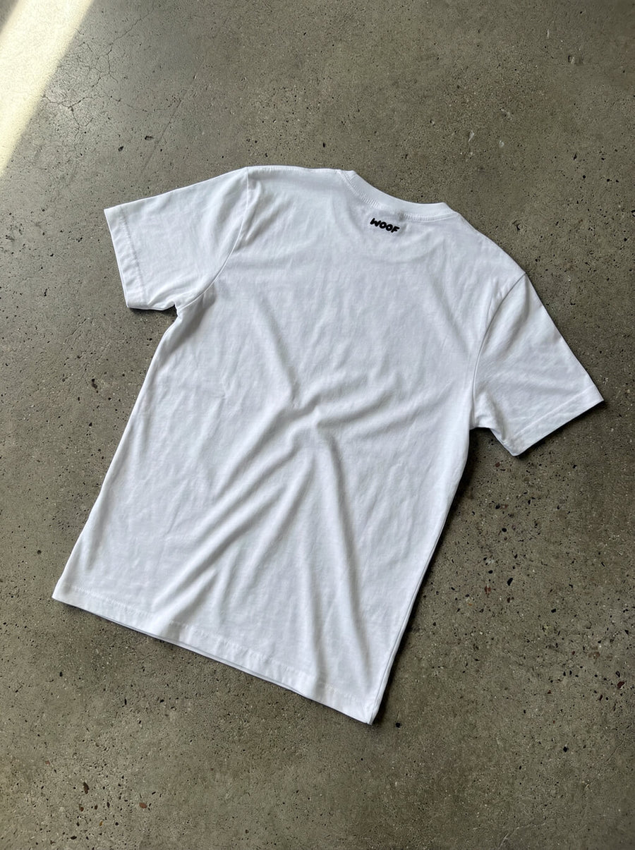 Back view of the Corgeous Corgi T-Shirt from WOOF