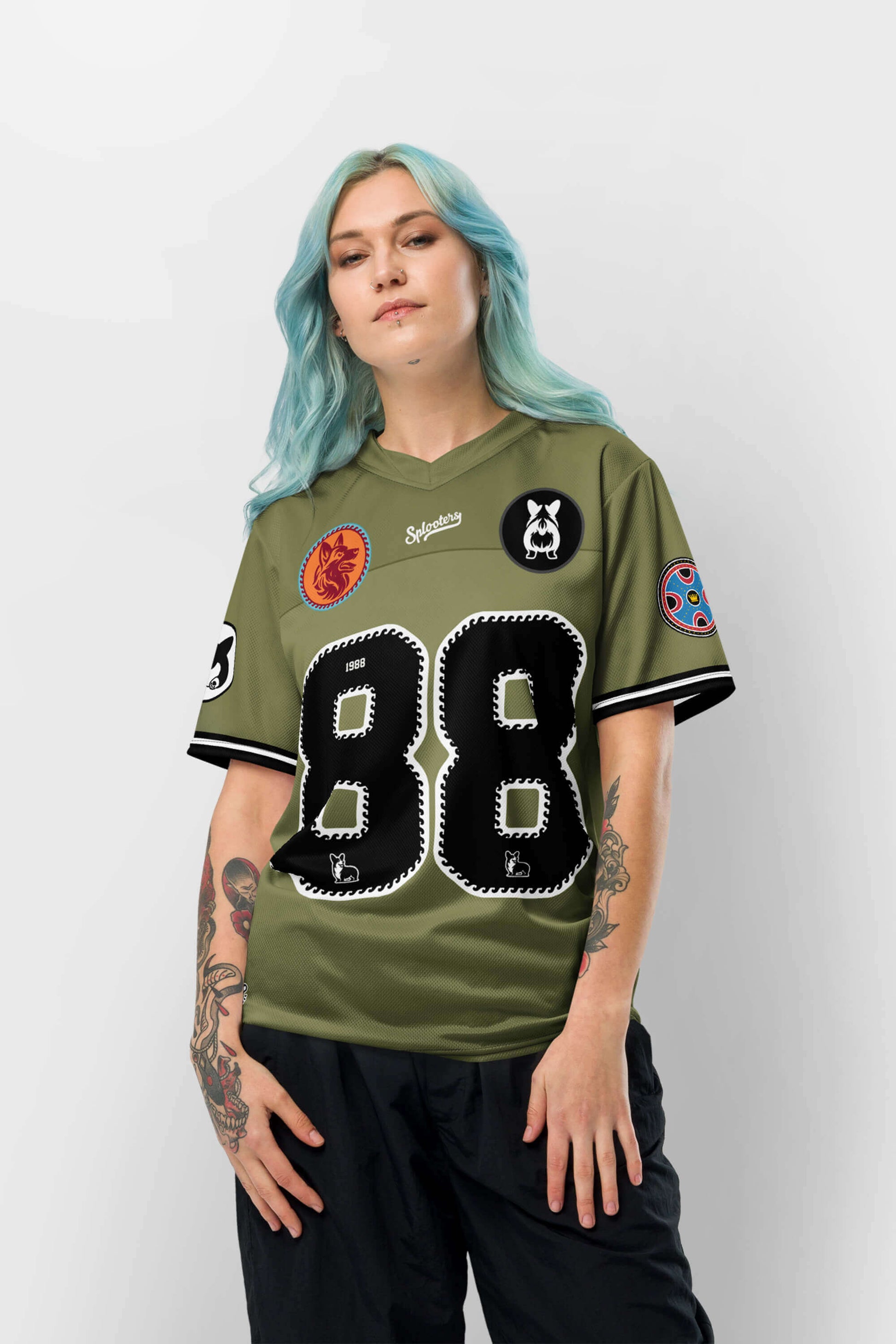 Ultimate Splooting Corgi Fan Club Jersey - Dogloverclothing.com