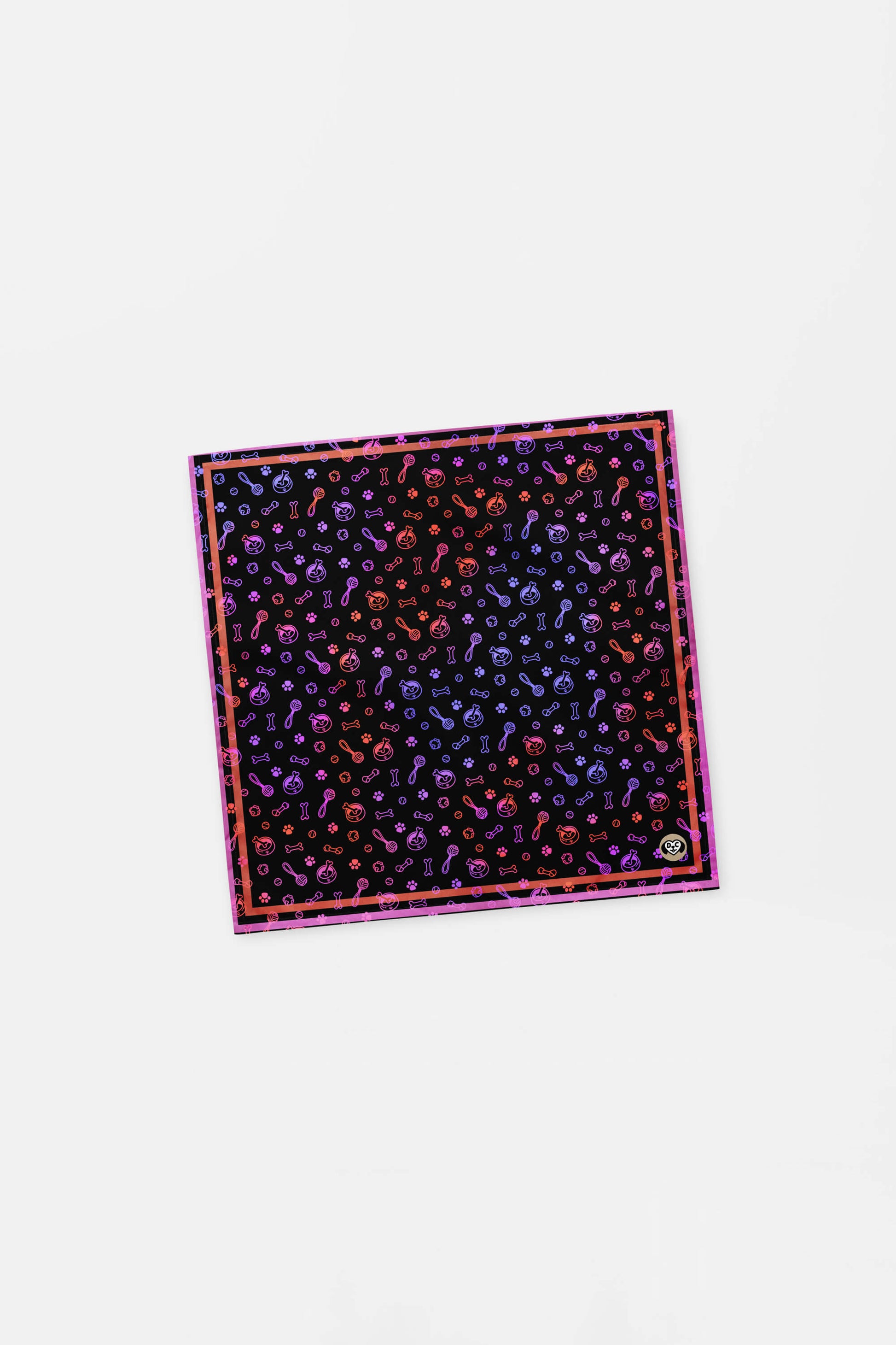 Playful Neon Pet Bandana - Dogloverclothing.com