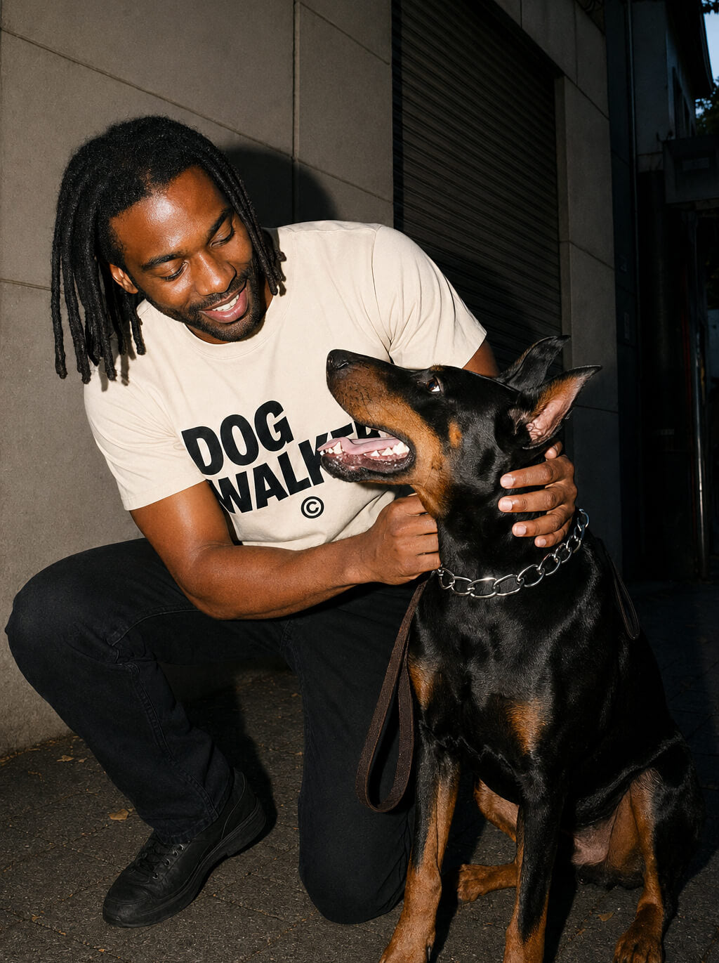 Relaxed Dog Walker© Unisex T-Shirt