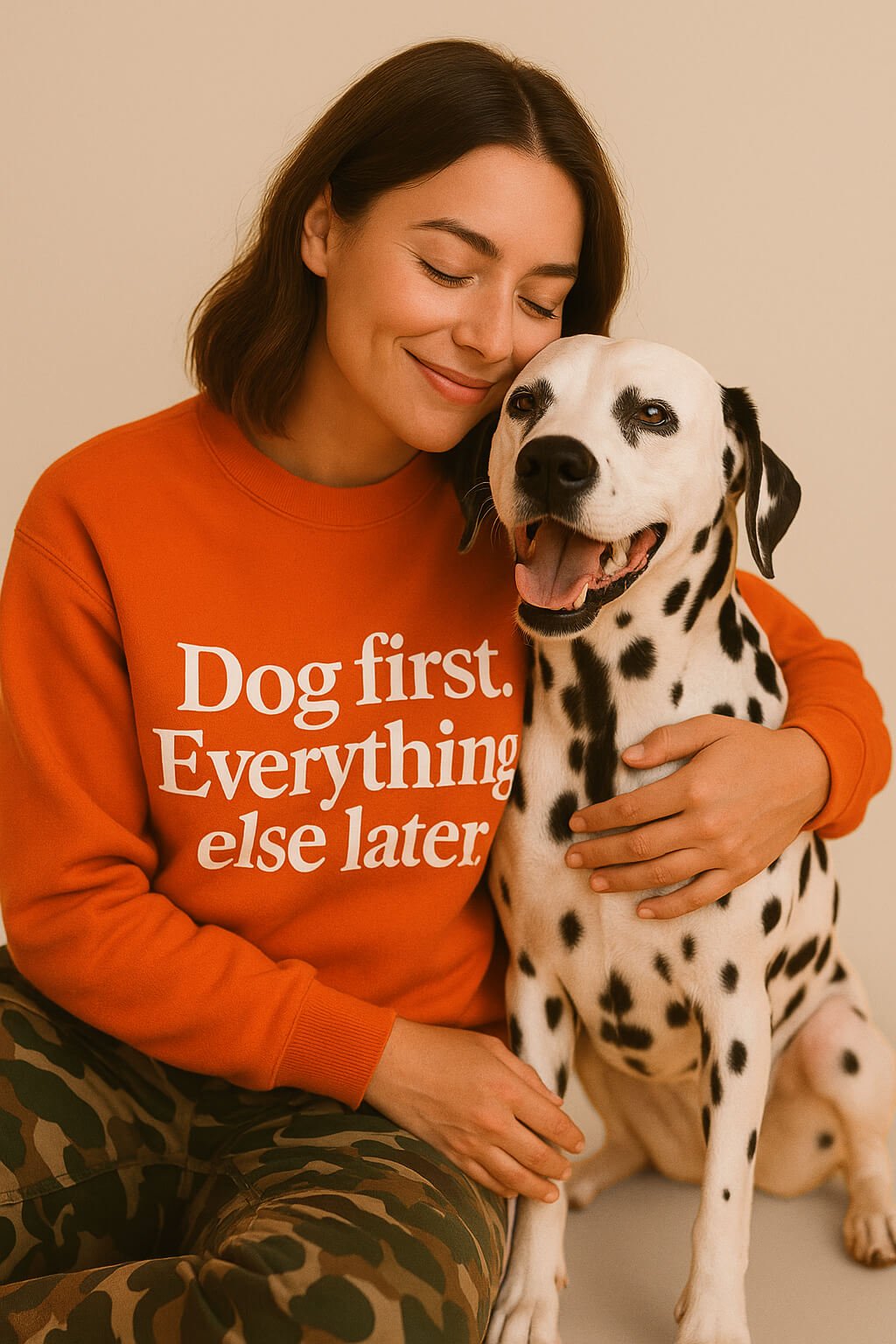 Funny Dog First Unisex Sweatshirt.