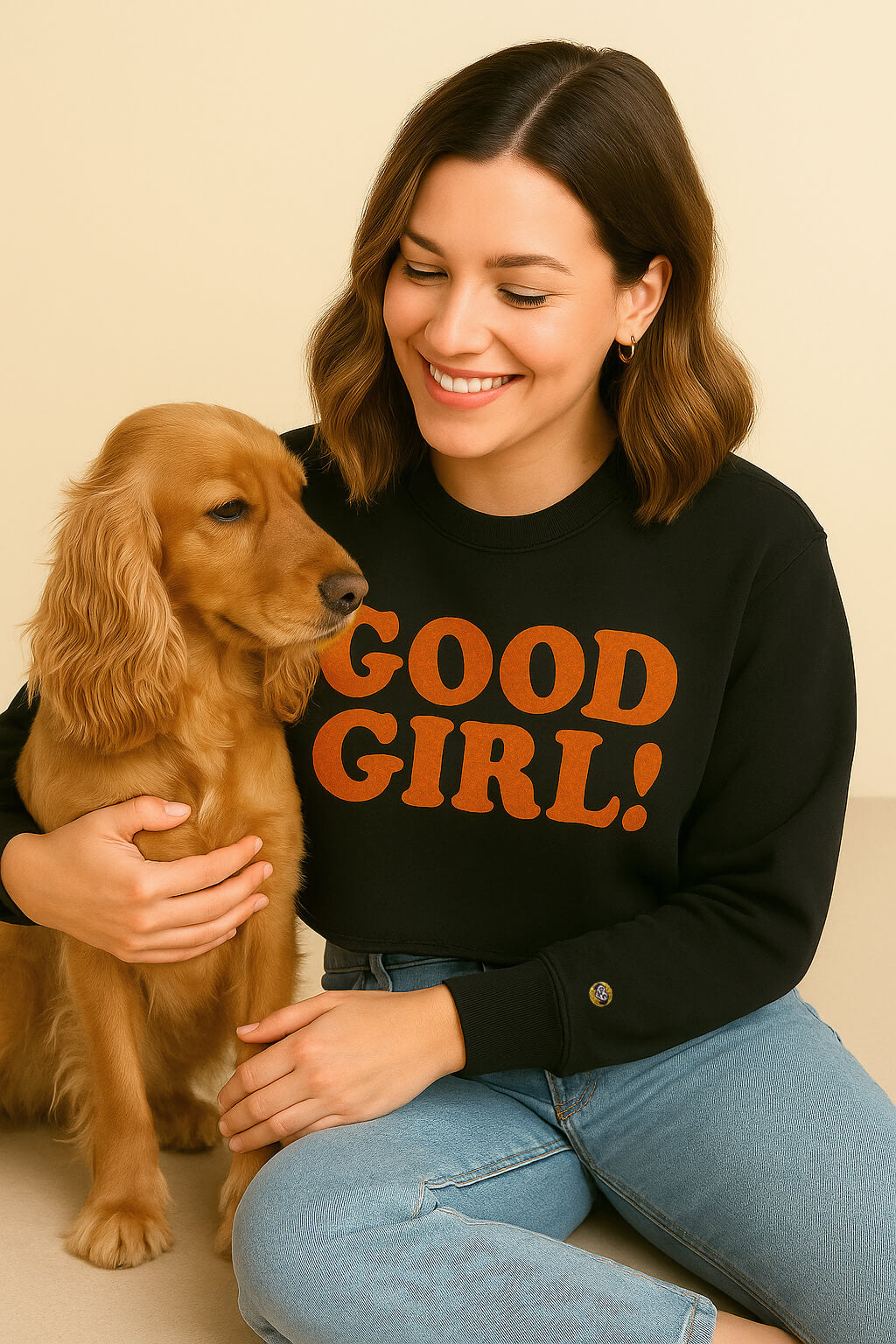 Good Girl Premium Crop Sweatshirt