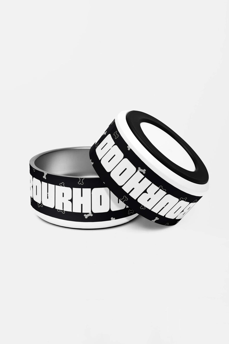 Anti slip base on the Neighbourhood Watch dog bowl from WOOF