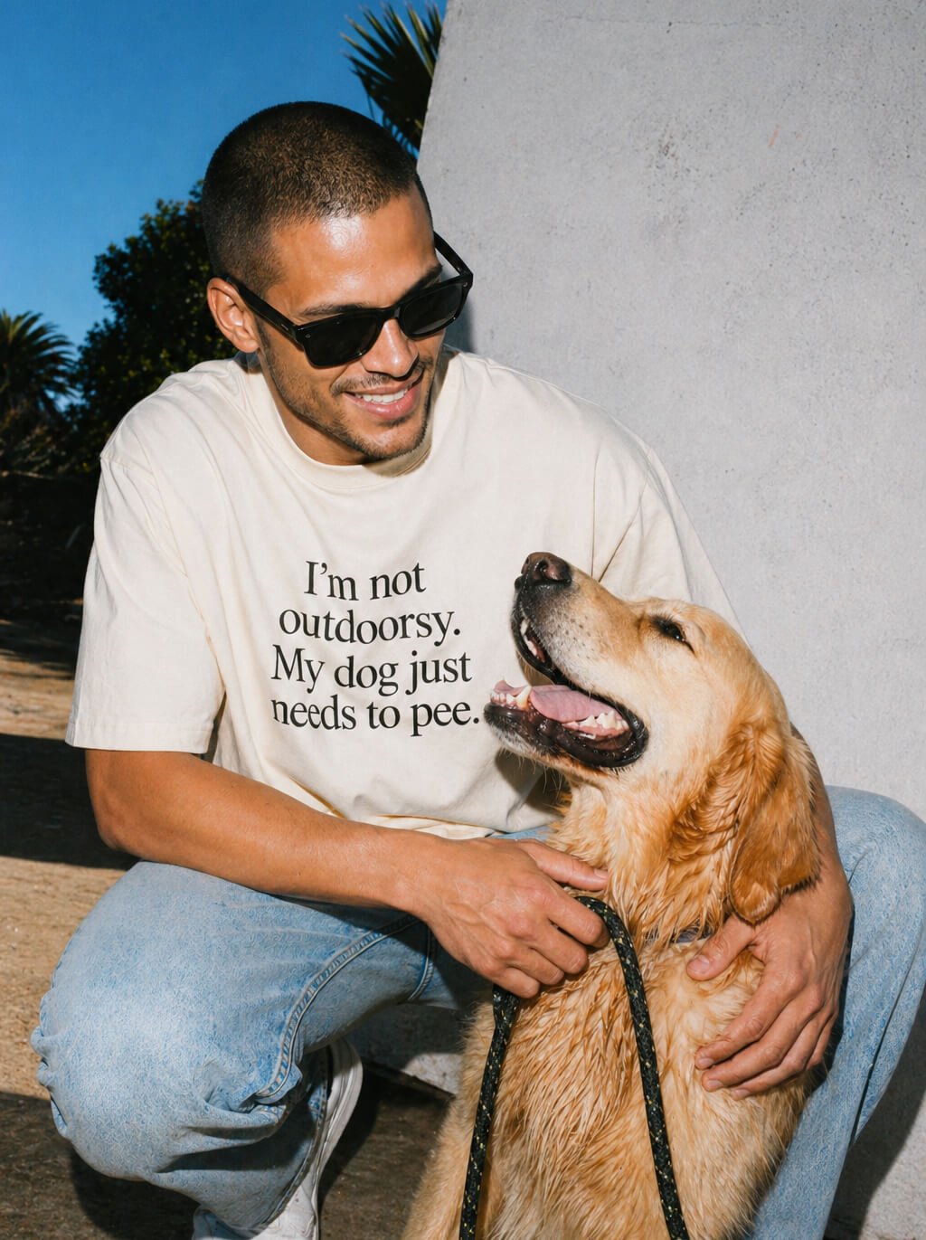 Funny Dog Heavyweight Unisex T-Shirt