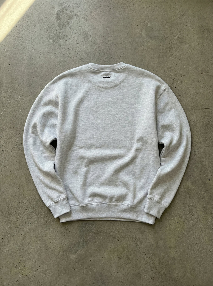 Back view of the Pawsitive Vibes Corgi Sweatshirt from WOOF
